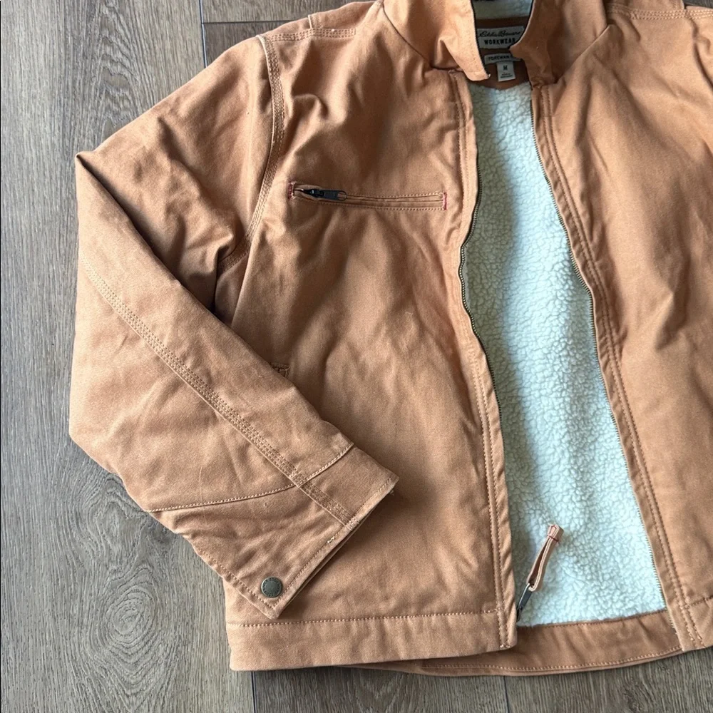 EDDIE BAUER Multi Pocket Berber Lined Jacket